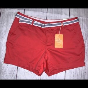 3/$15. Dockers Coral Shorts with Belt, size 14P